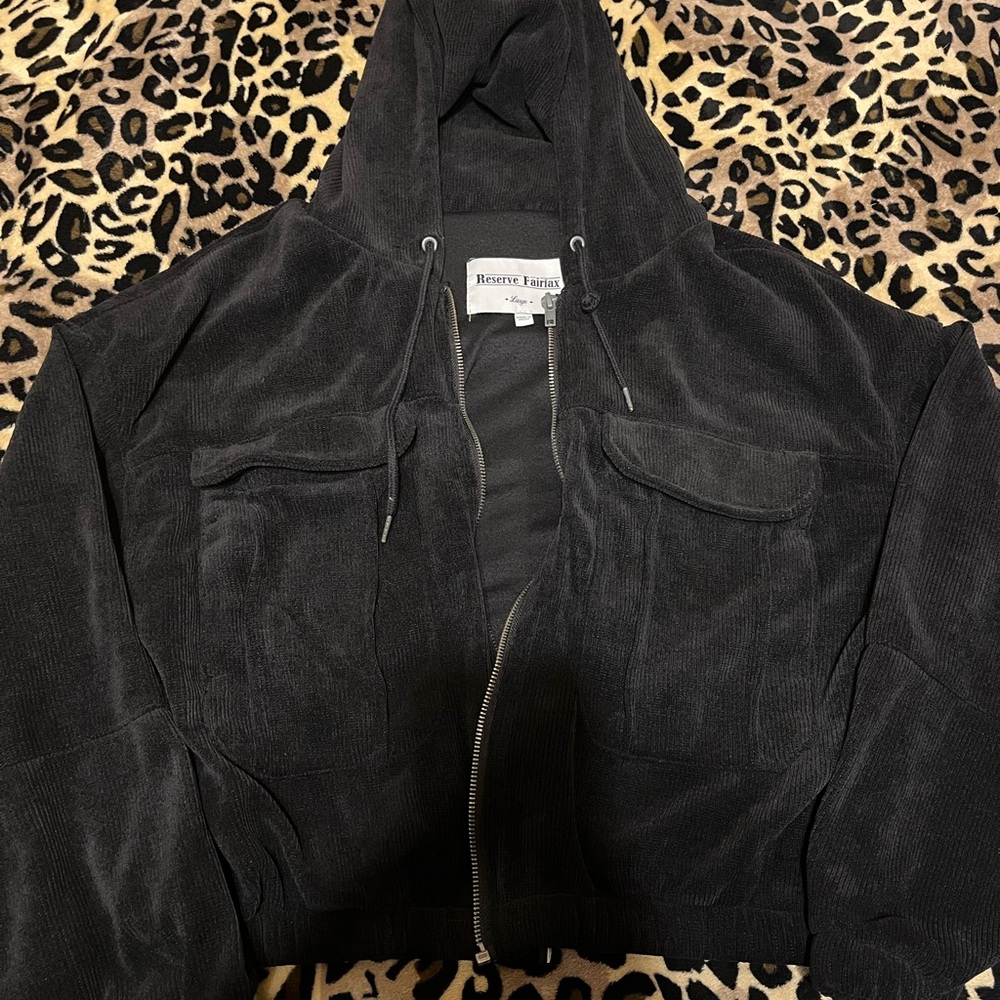 Black Hooded Jacket